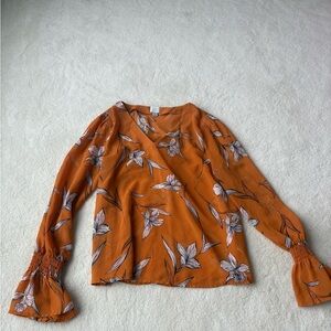 Floral Orange Women's Top